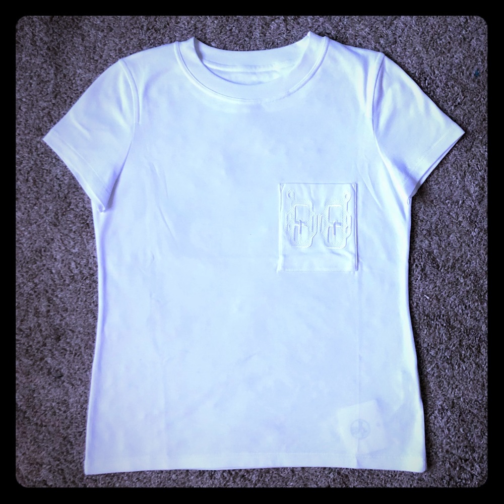 Hermès T-Shirt - Embroidered pocket - White